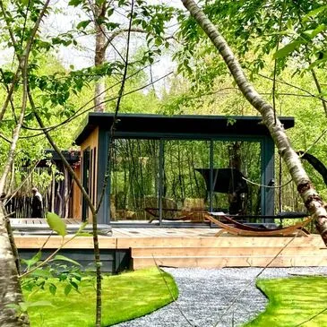 Lodge de Luxe avec Spa et Sauna Privatifs à Landiras