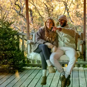 Cabane dans les Arbres avec Spa à Serres