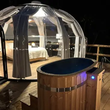 Nuit en Dôme avec Bain Nordique à Villexavier près de Jonzac