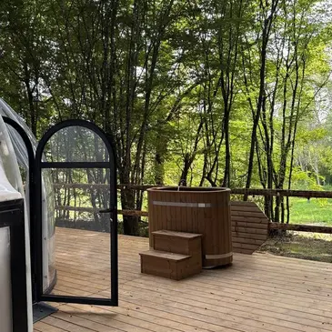 Nuit en Dôme avec Bain Nordique à Villexavier près de Jonzac