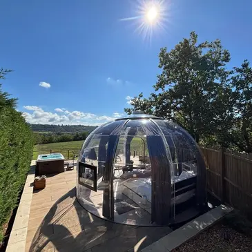 Nuit en Dôme avec Spa à Bathernay près de Valence