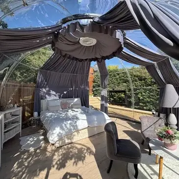 Nuit en Dôme avec Spa à Bathernay près de Valence