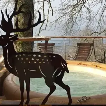 Cabane dans les Arbres avec Spa près d'Annecy