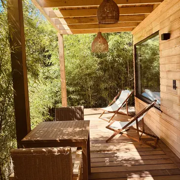 Nuit en Lodge avec Bain Nordique à Montcresson