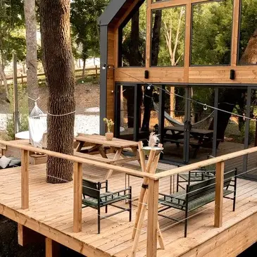 Nuit en Lodge de Luxe avec Bain Nordique à Saint-Clar