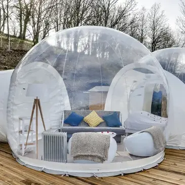 Nuit en Bulle avec Jacuzzi Privatif à Bonnemaison
