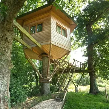 Cabane dans les Arbres avec Spa près de Dinan
