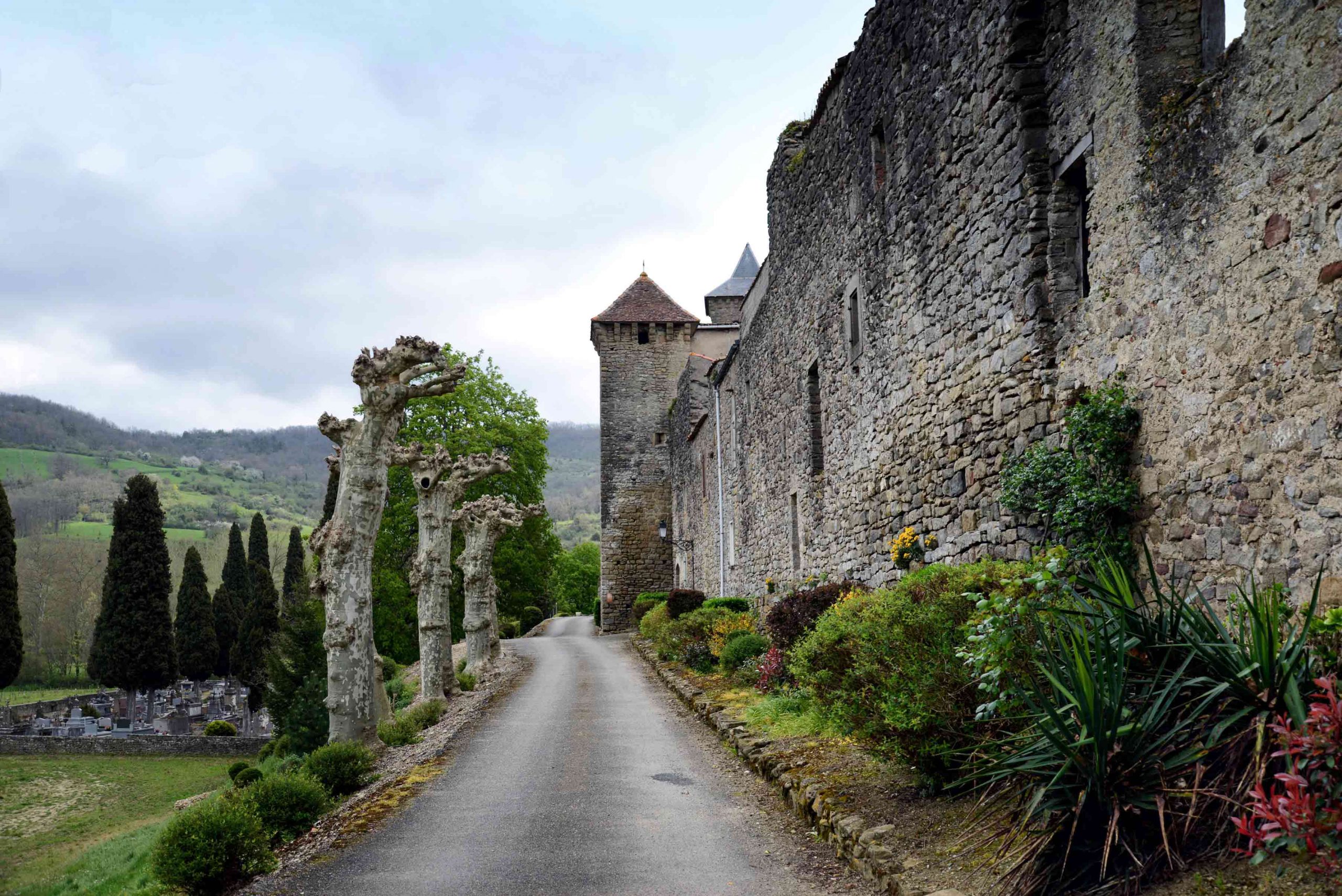 Camon,  village fortifié