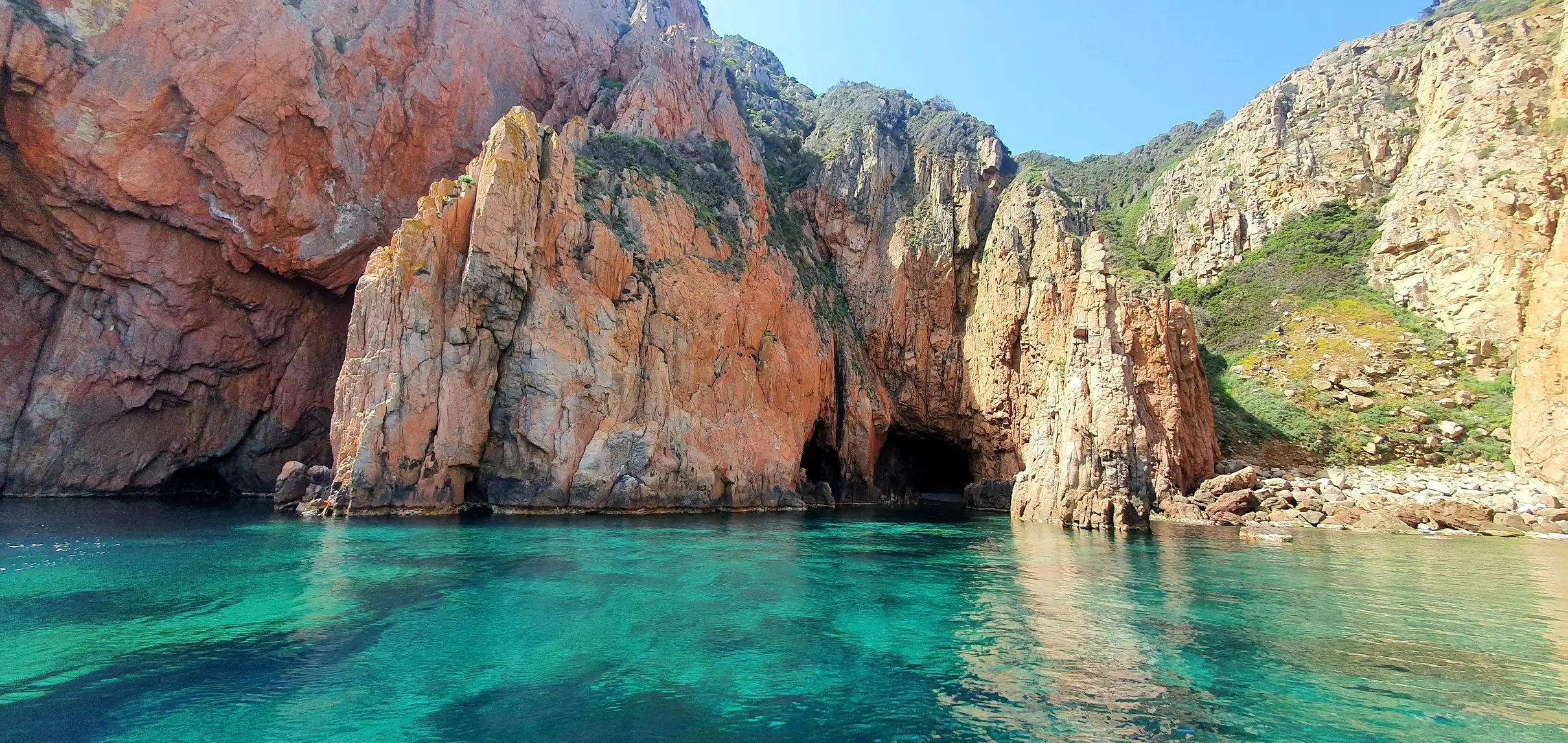 De Sagone et Cargèse : calanques de Piana, Capo Rosso, baignade