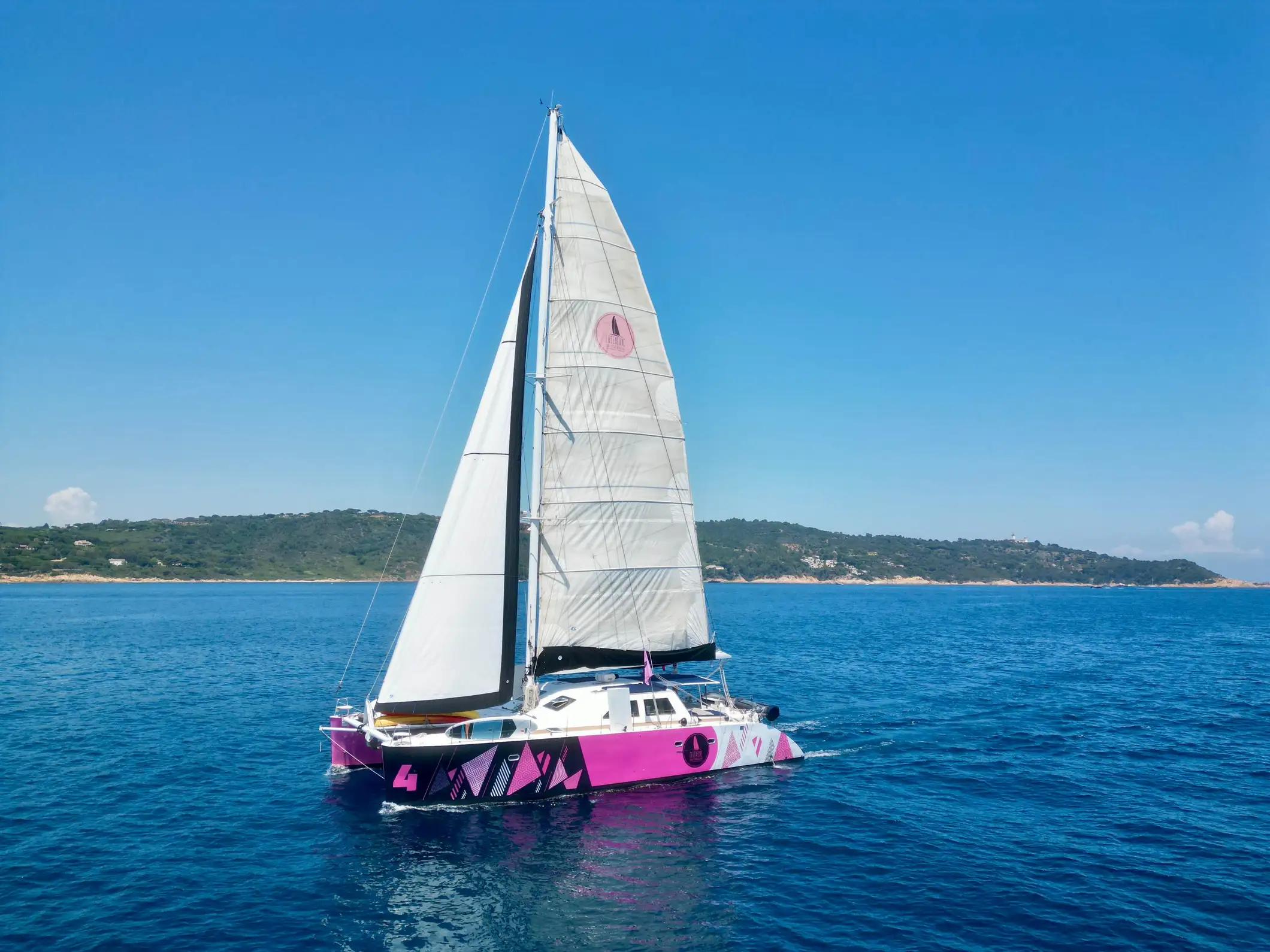 Côte d'Azur : Visite d'une demi-journée en catamaran sur le littoral