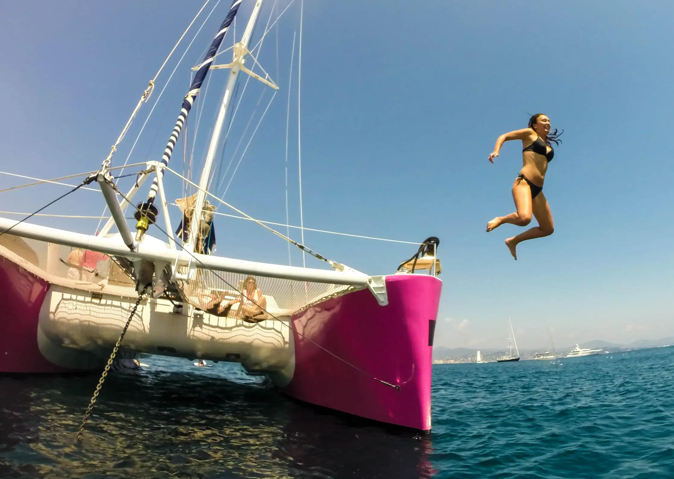 Côte d'Azur : Visite d'une demi-journée en catamaran sur le littoral
