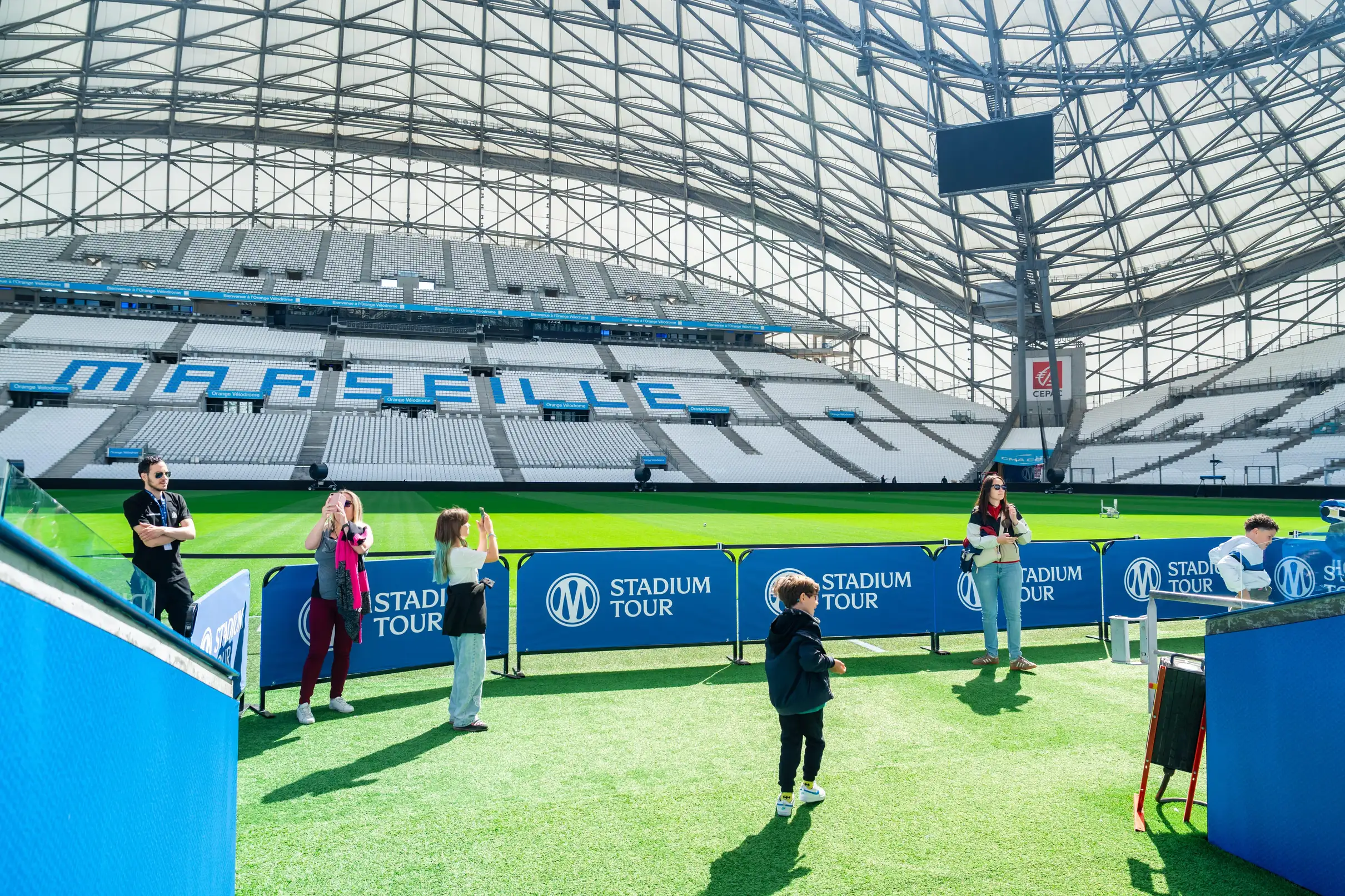 Marseille : visite du stade de l'OM au CEPAC Vélodrome