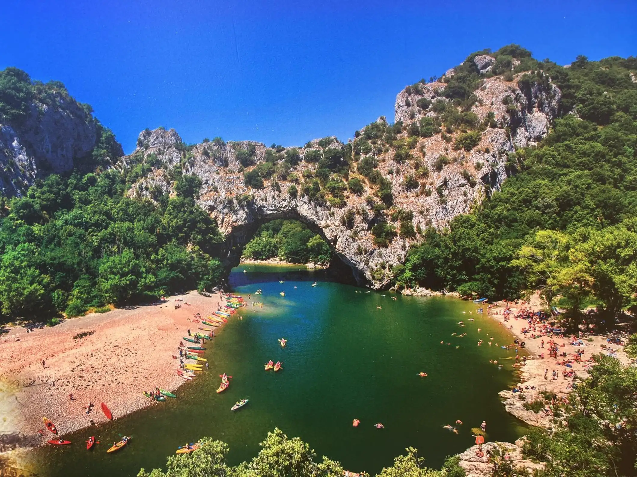 Mini Descente de l Ardeche avec passage sous le pont d arc en temps libre !