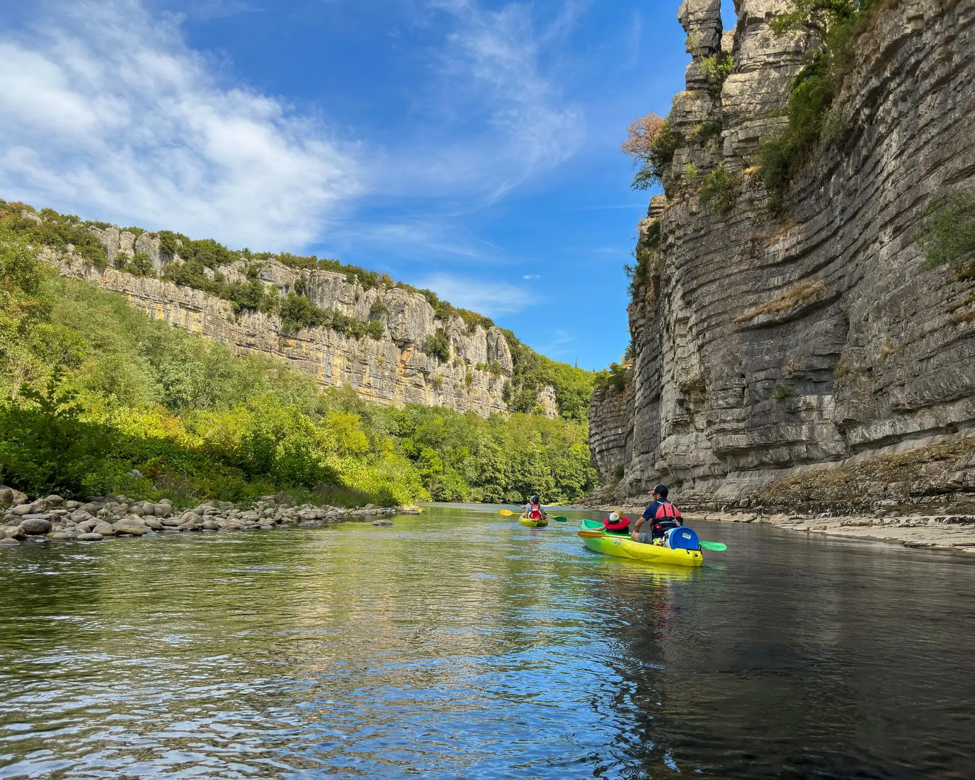 Journée Combo Rando & Canoë en Famille avec Guide en Ardèche