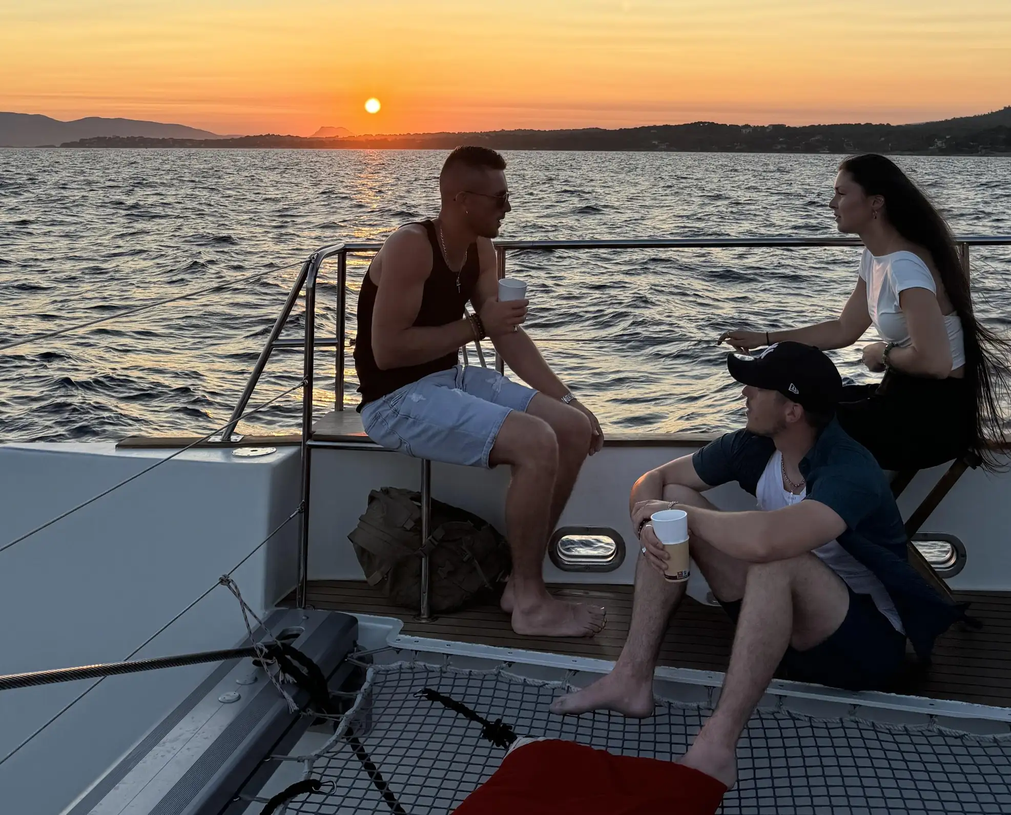Saint-Raphaël : coucher de soleil en mer | Île d'Or et Cap Dramont