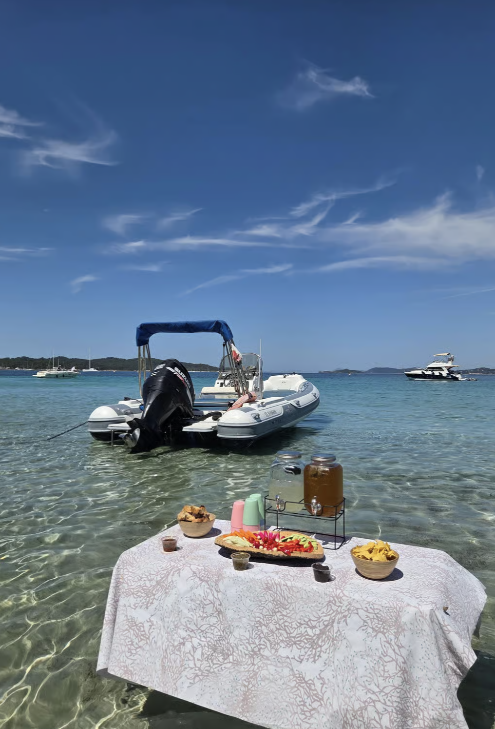 Porquerolles : excursion bateau sunset et apéro les pieds dans l'eau
