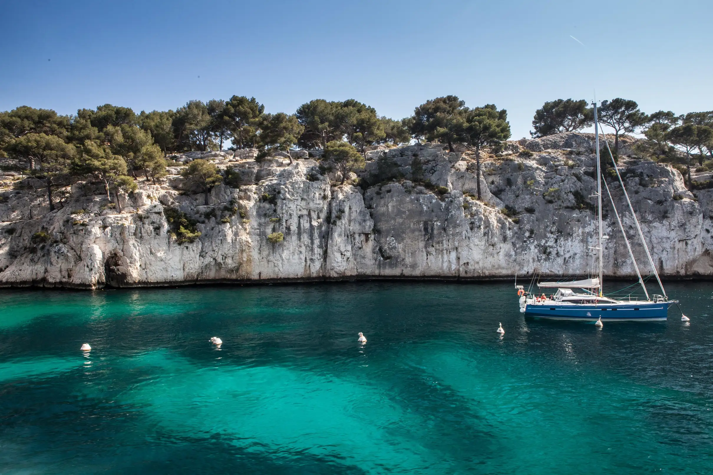 Depuis Bandol: Visite des 7 calanques de Cassis & Marseille (02h30 en mer)