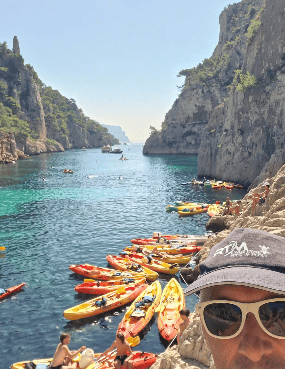 Randonnée demi journée en kayak de mer à Cassis