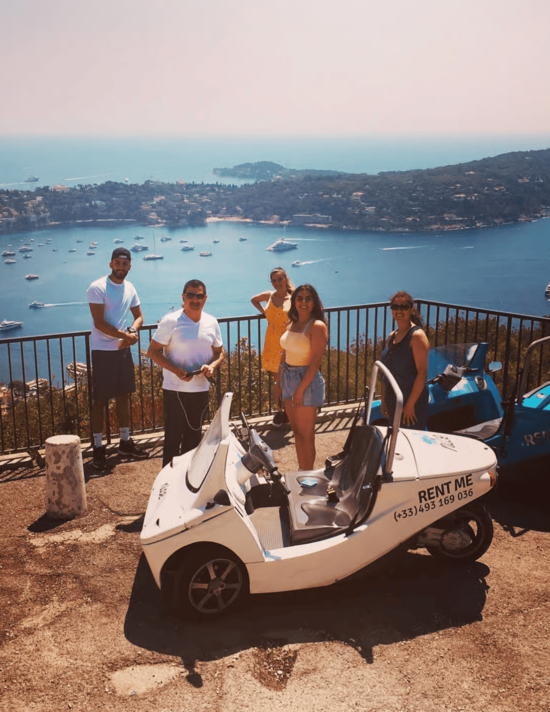 Nice : visite guidée panoramique de la Côte d'Azur en voiture électrique décapotable