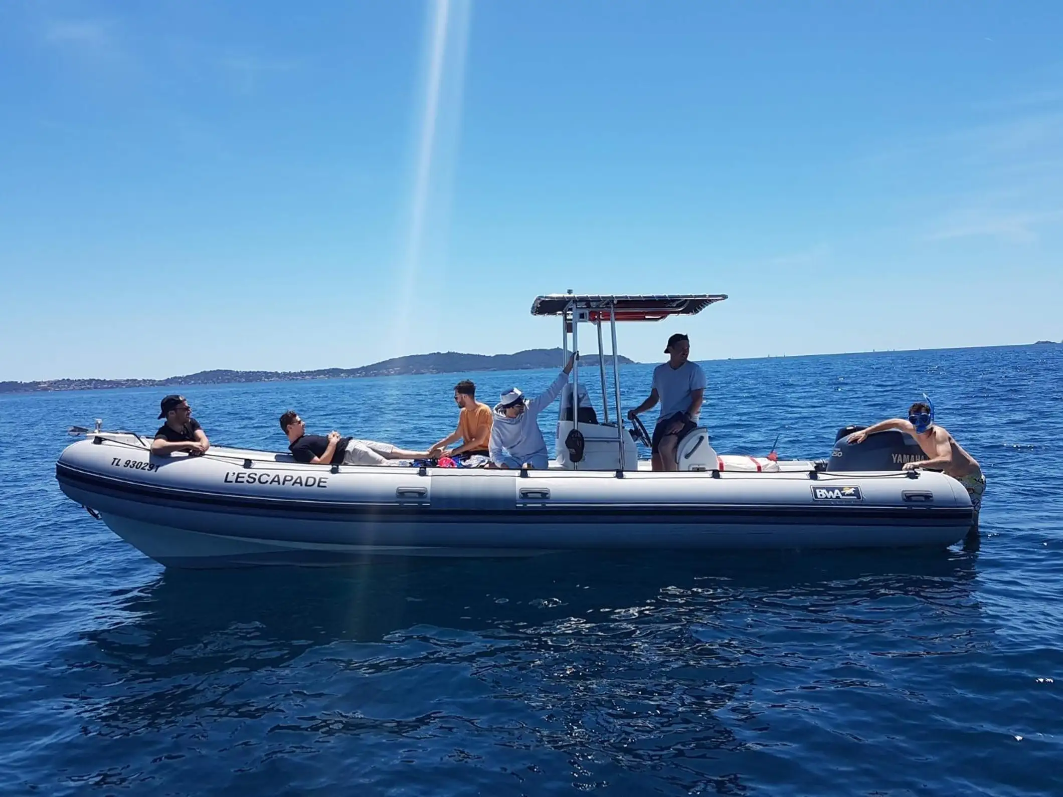 Sortie en bateau autour de Porquerolles et Giens