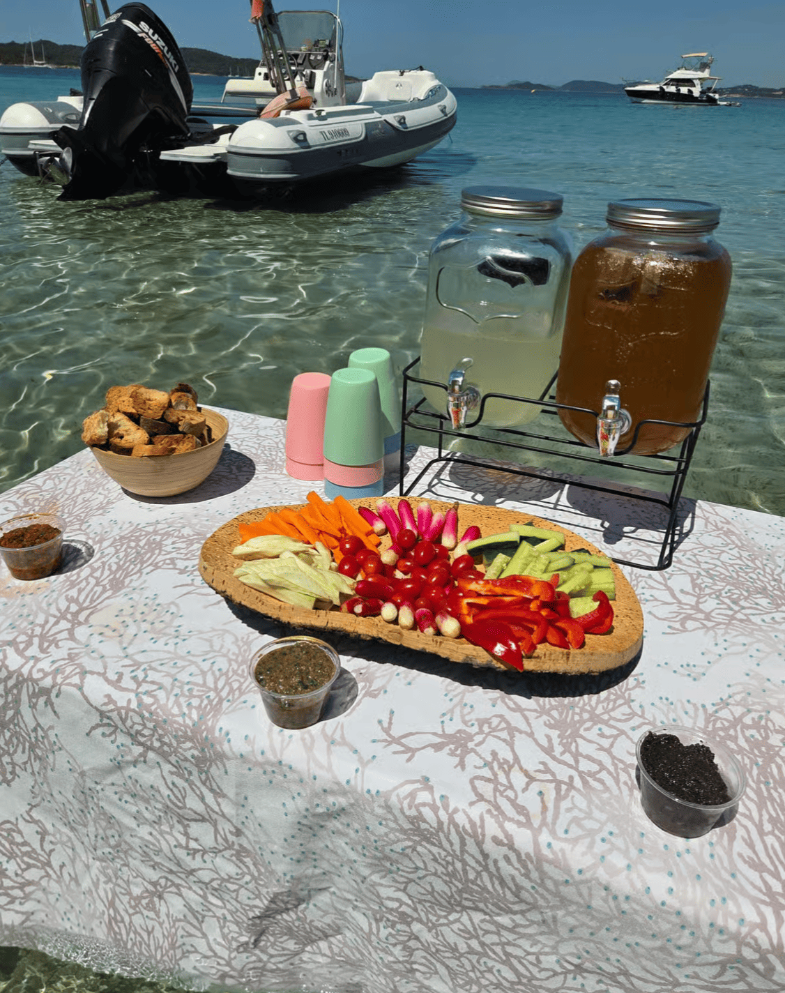 Porquerolles : excursion journée bateau et repas les pieds dans l'eau
