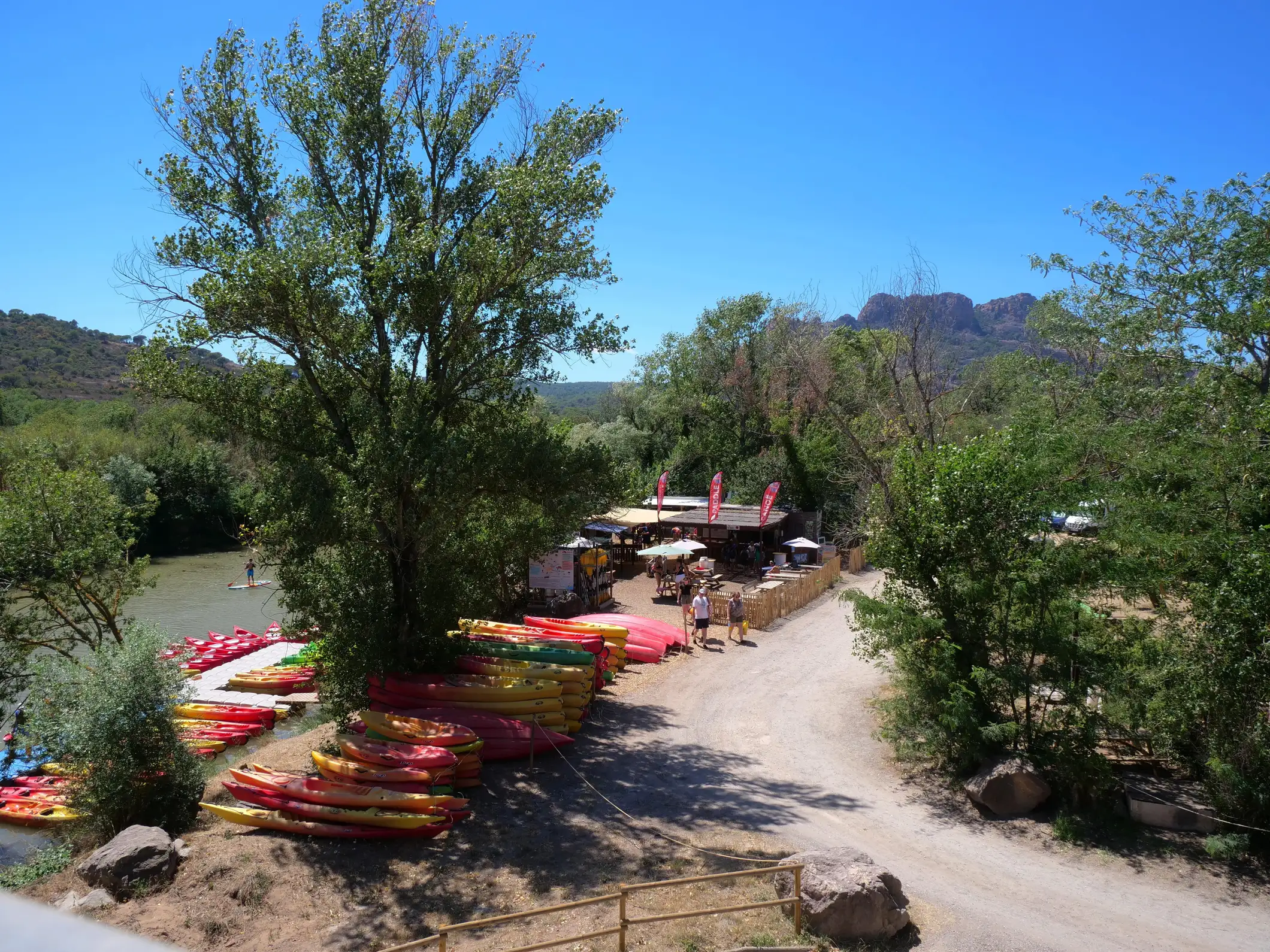 Canoë Kayak sur l'Argens De La Base au Lac Noirel 6 km Aller Retour
