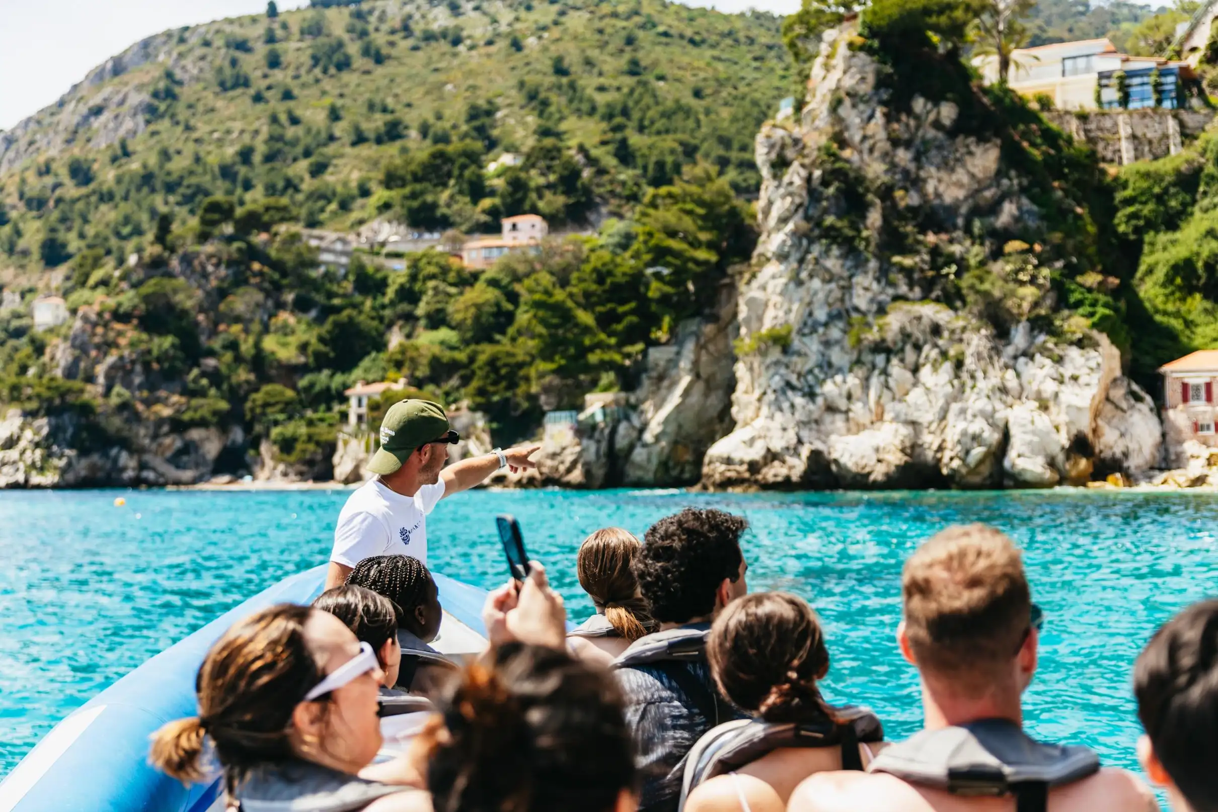 Nice : Grottes de Mala, Villefranche & Tour en bateau de plongée en apnée