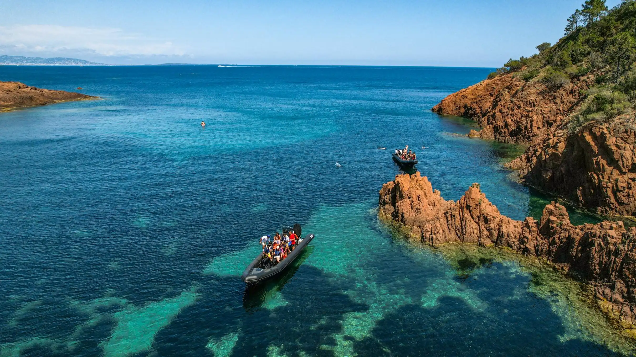 Depuis Cannes : excursion en mer aux calanques de l'Estérel