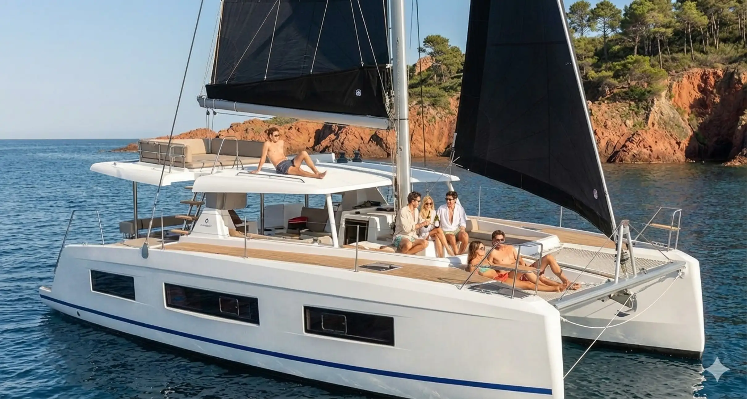 Fréjus : excursion en catamaran de 3h dans les calanques de l’Estérel