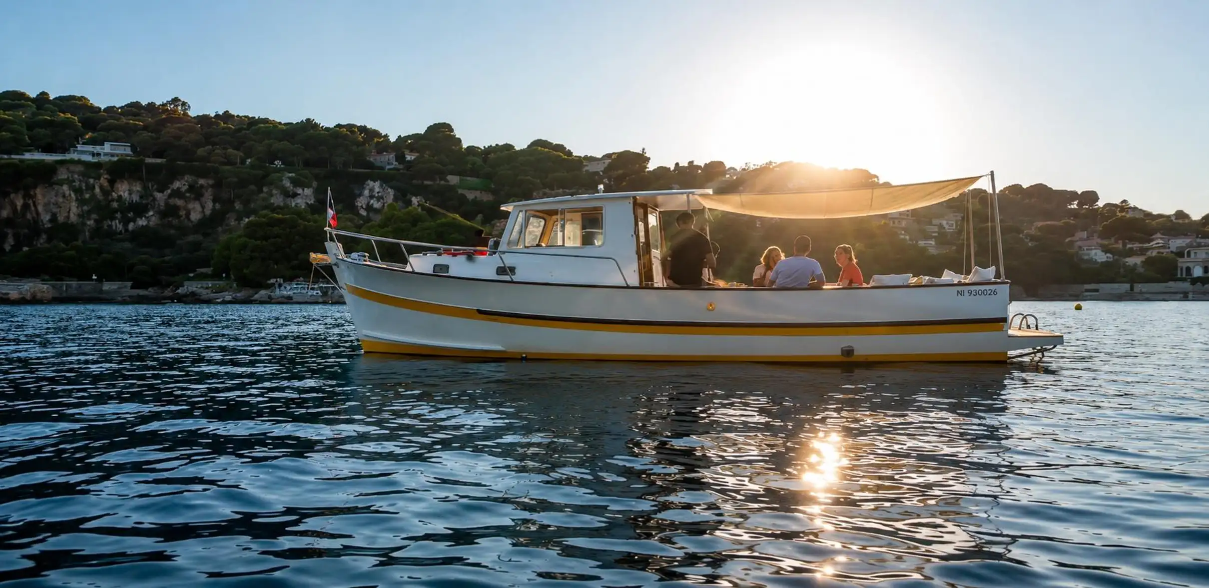 Excursion en bateau privé sur la Côte d'Azur