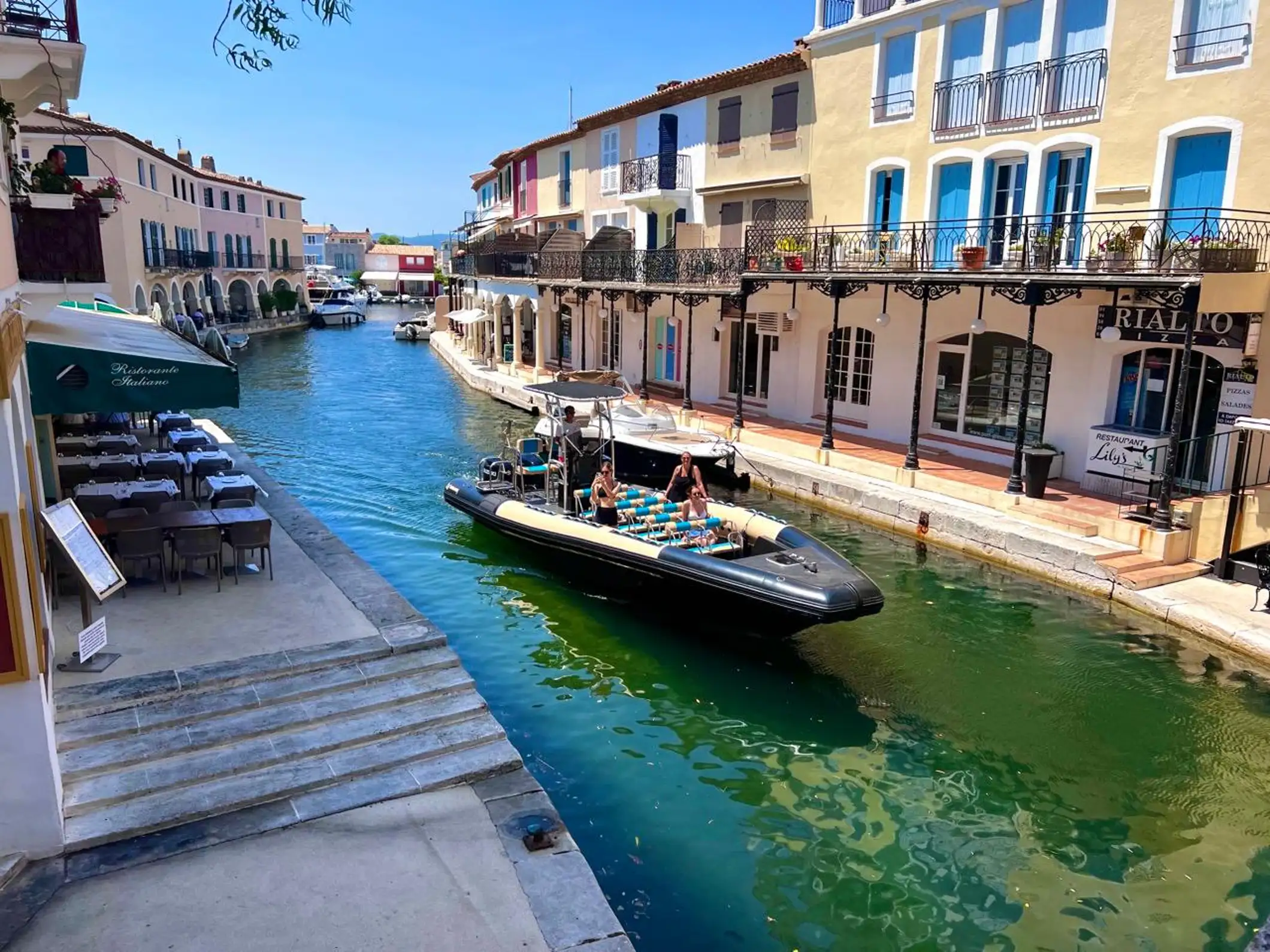 Fréjus : Petite Venise provençale, Saint-Tropez, baignade en semi-rigide