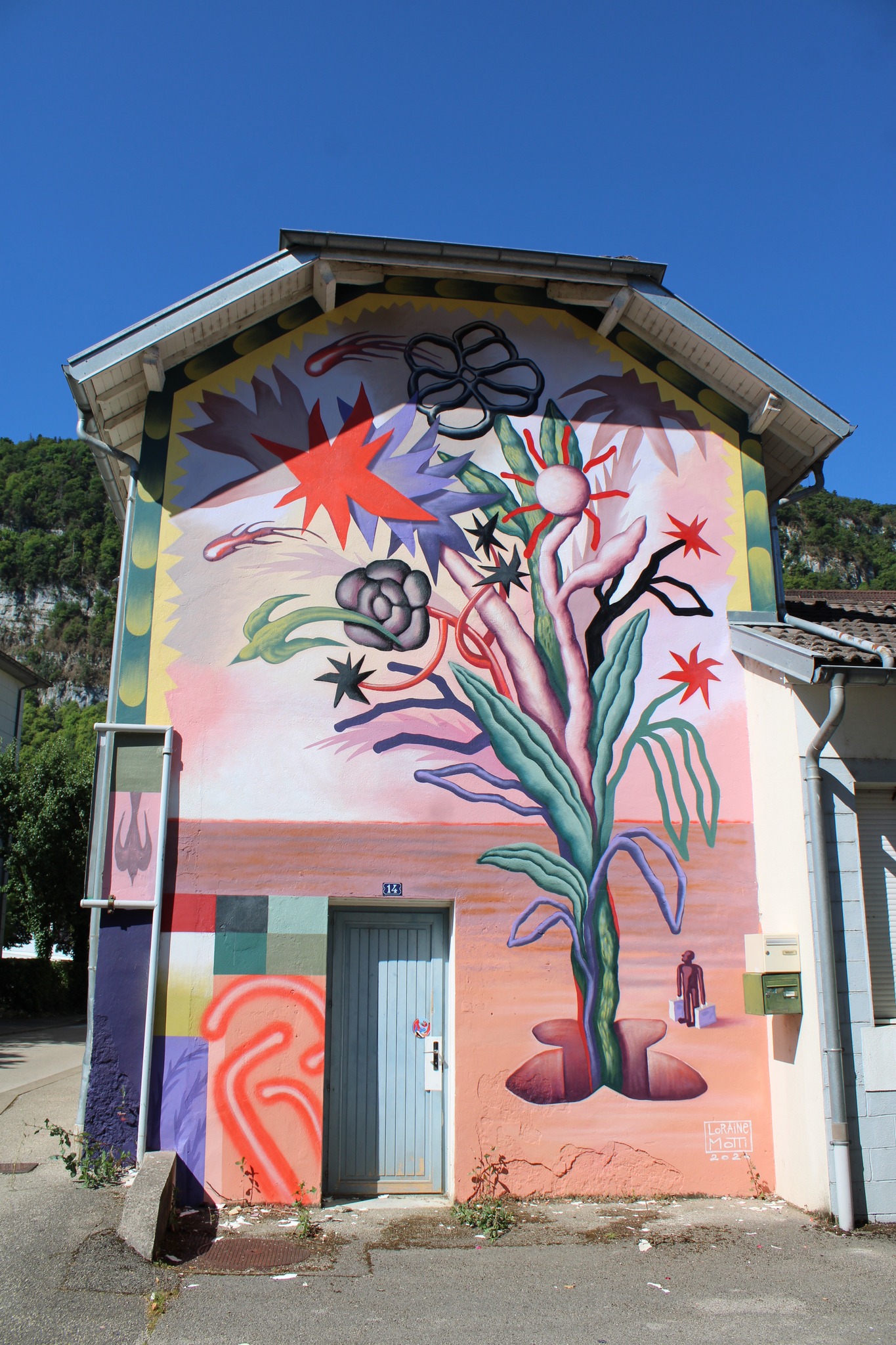 Fresques et murs peints - Flore du lac de Wenc